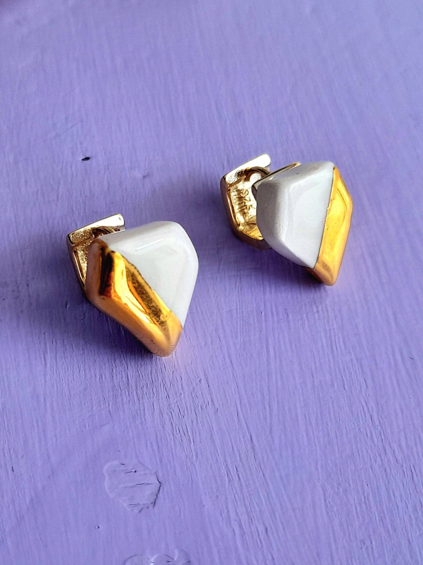 Orecchini base argento/oro n.1